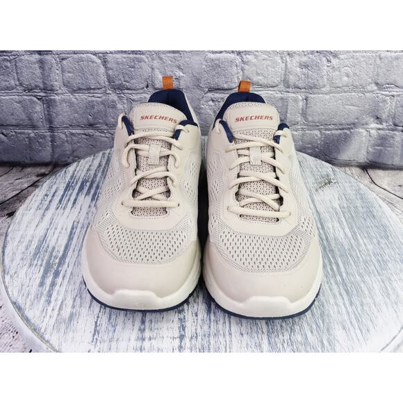 Skechers Arch Fit Baxter-Pendoroy Beige Men Sneakers Men 9.5 Used Good Condition - Picture 1 of 12